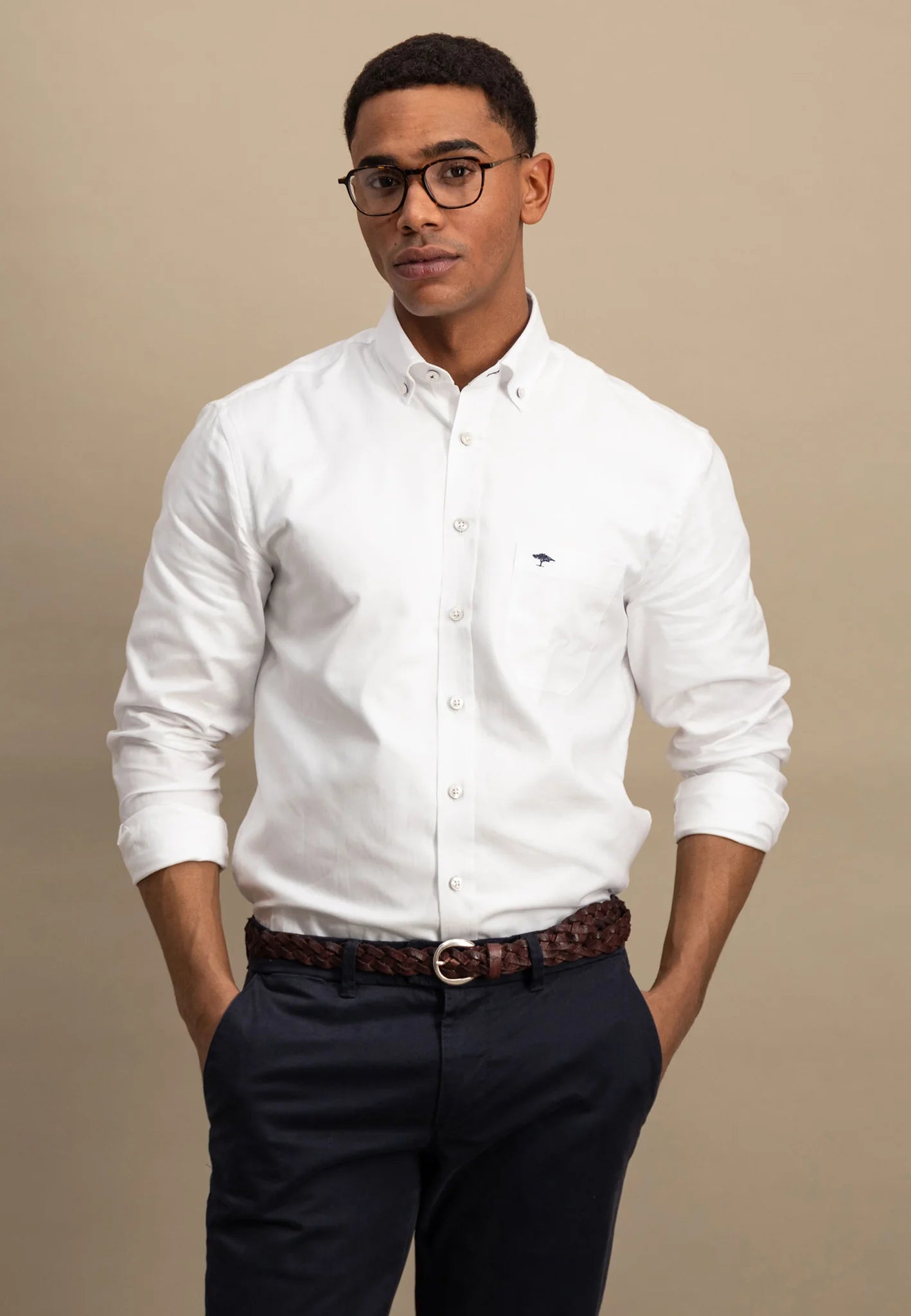 Fynch Hatton Regular Fit Oxford Shirt