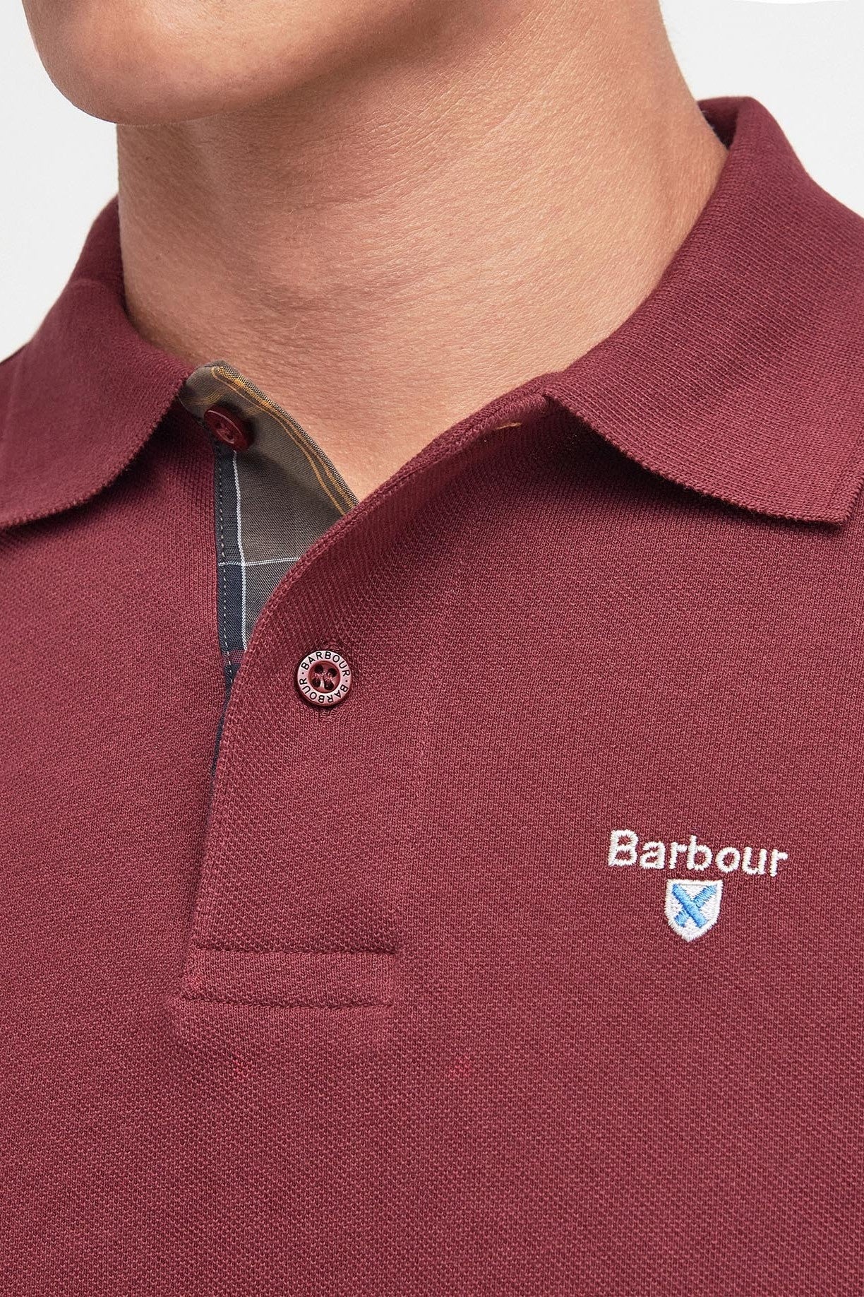 Barbour Tartan Pique Polo Shirt MML0012