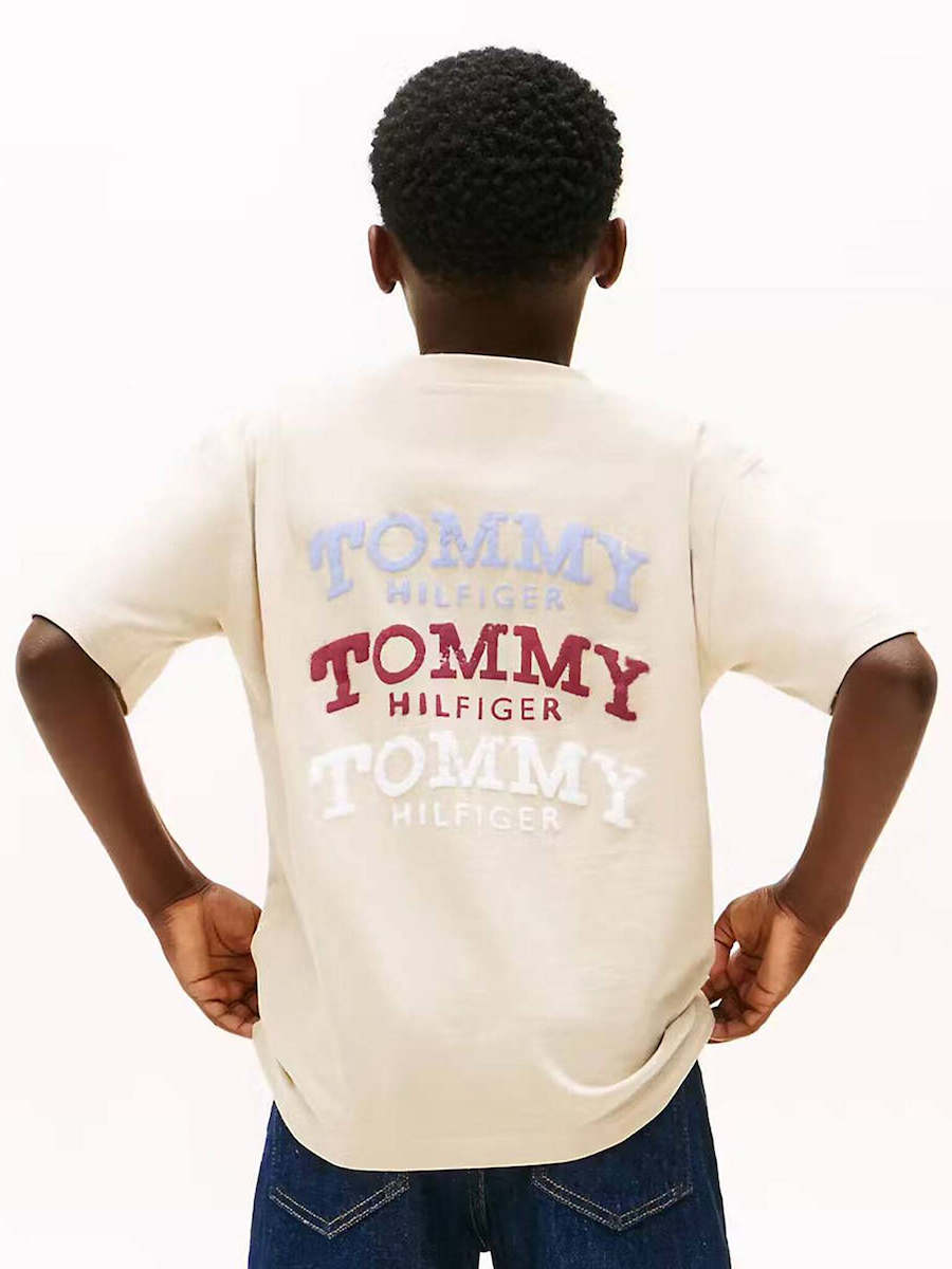 Tommy Hilfiger Kids Washed Faded Graphic T-Shirt