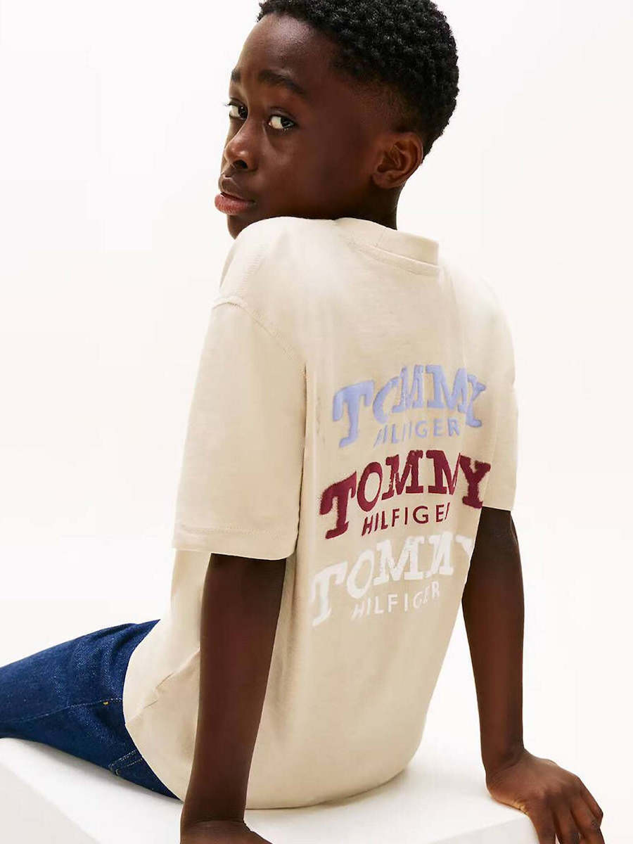 Tommy Hilfiger Kids Washed Faded Graphic T-Shirt