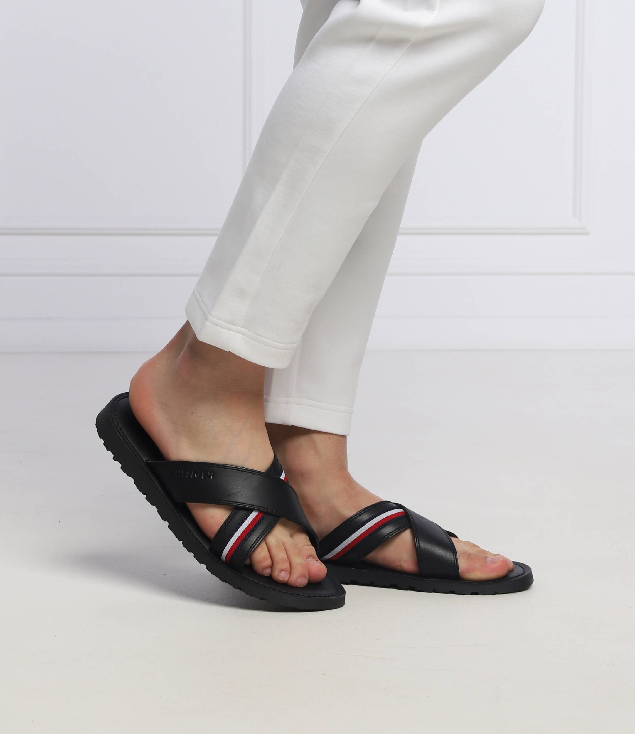 Tommy Hilfiger Crossover Strap Sandals