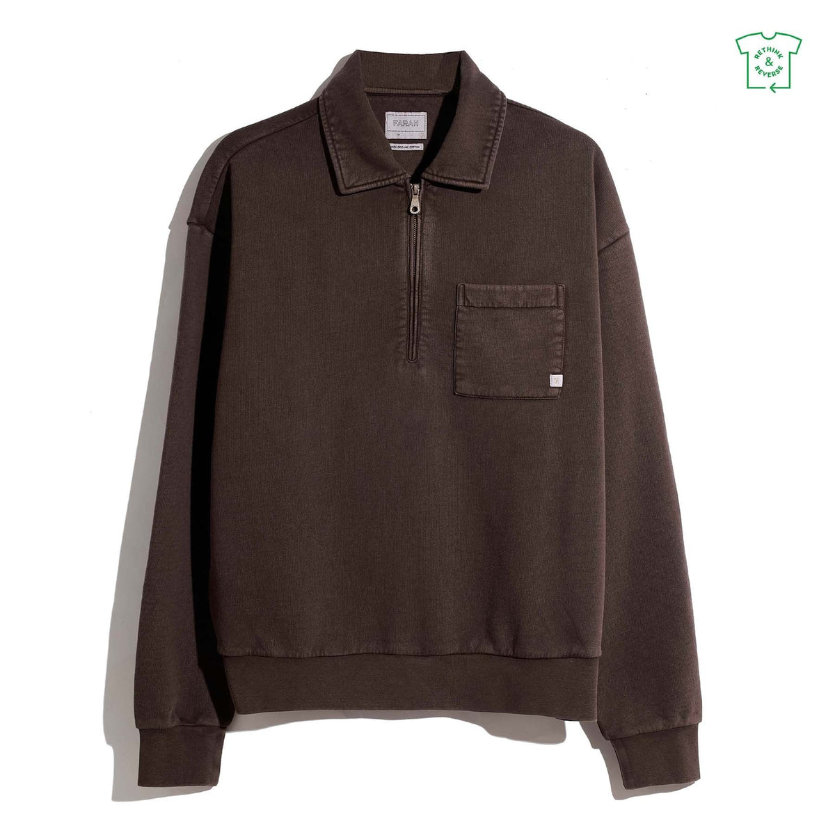 Farah Bellvue Quarter Zip Sweatshirt