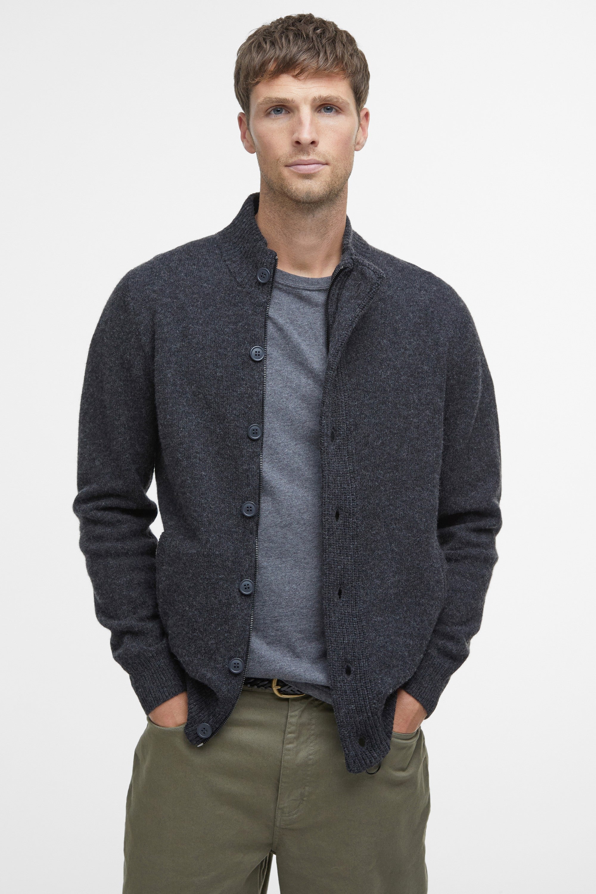 Barbour Essential Elbow-Patch Cardigan MKN0731