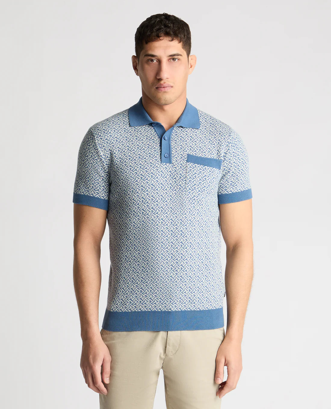 Remus Uomo Slim Fit Pattern Polo Shirt 58839
