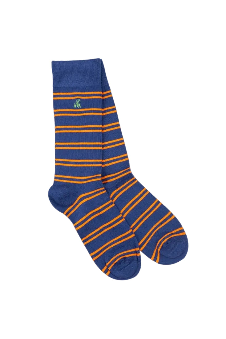 Swole Panda Bamboo Socks SP548 Stripe