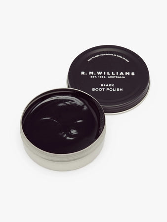 RM Williams Stockman's Leather Boot Polish Black