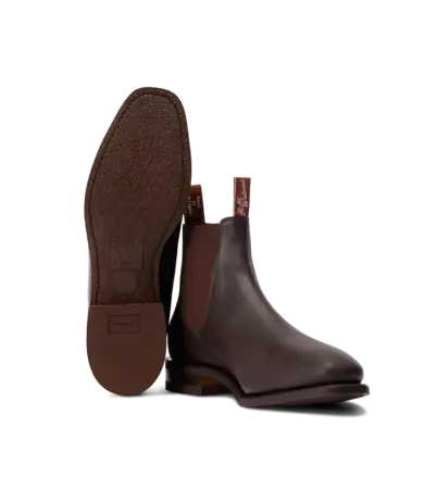 RM Williams Wide Fit Comfort Craftsman Chelsea Boot Chestnut