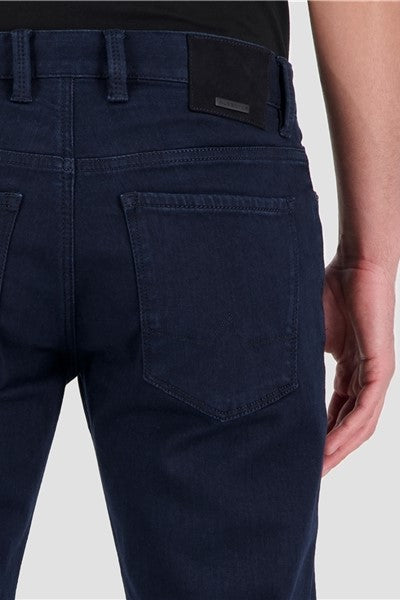 Alberto Pipe Regular Fit Navy Jeans Business Wash
