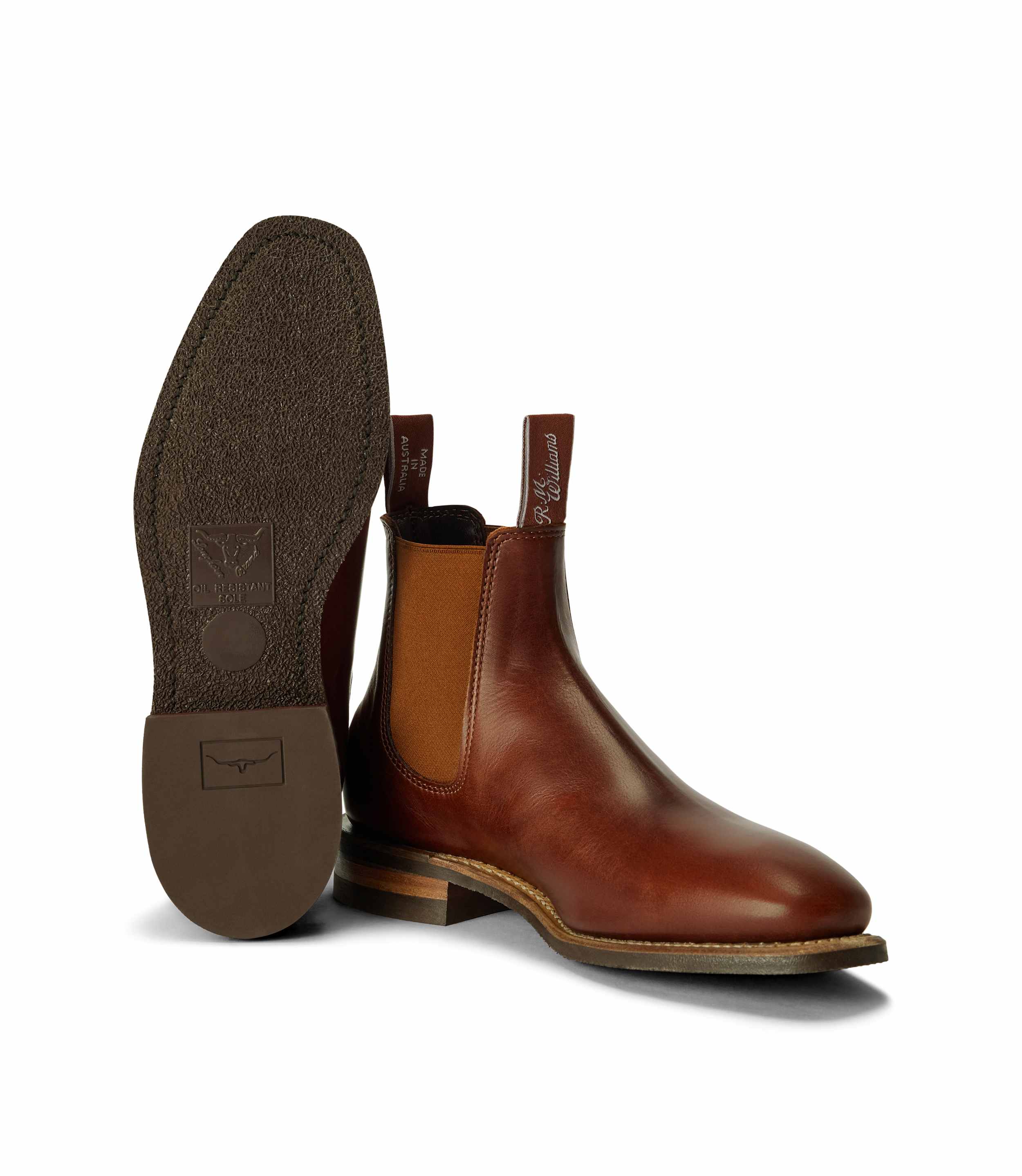 RM Williams Comfort Craftsman Saddle Chelsea Boot