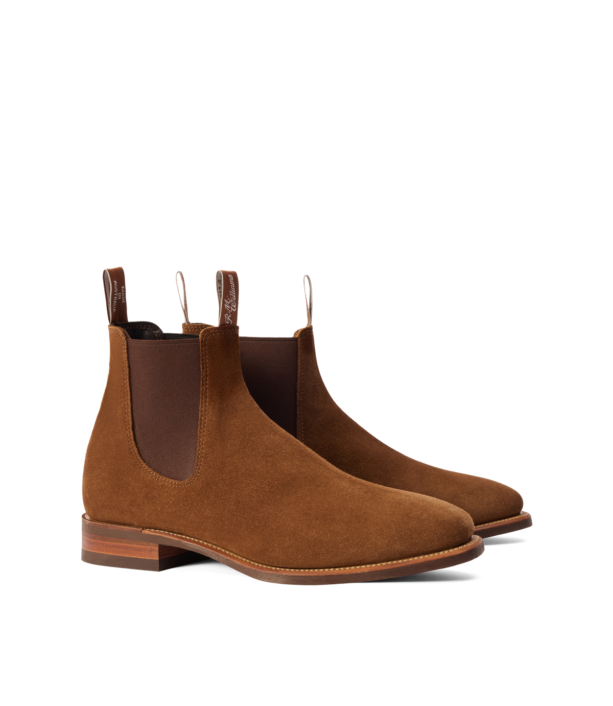 RM Williams Comfort Craftsman Suede Chelsea Boot Cedar