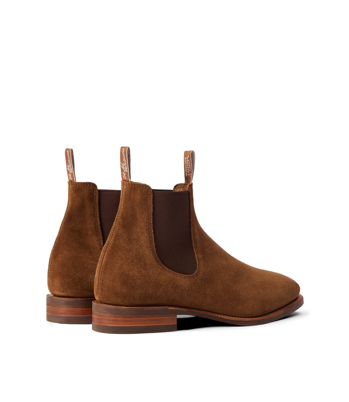 RM Williams Comfort Craftsman Suede Chelsea Boot Cedar