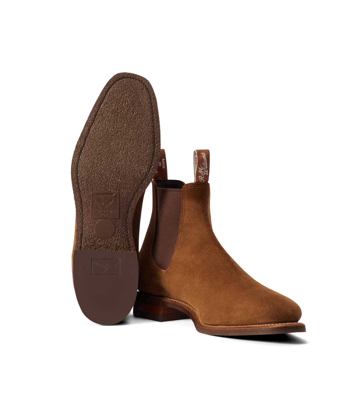 RM Williams Comfort Craftsman Suede Chelsea Boot Cedar