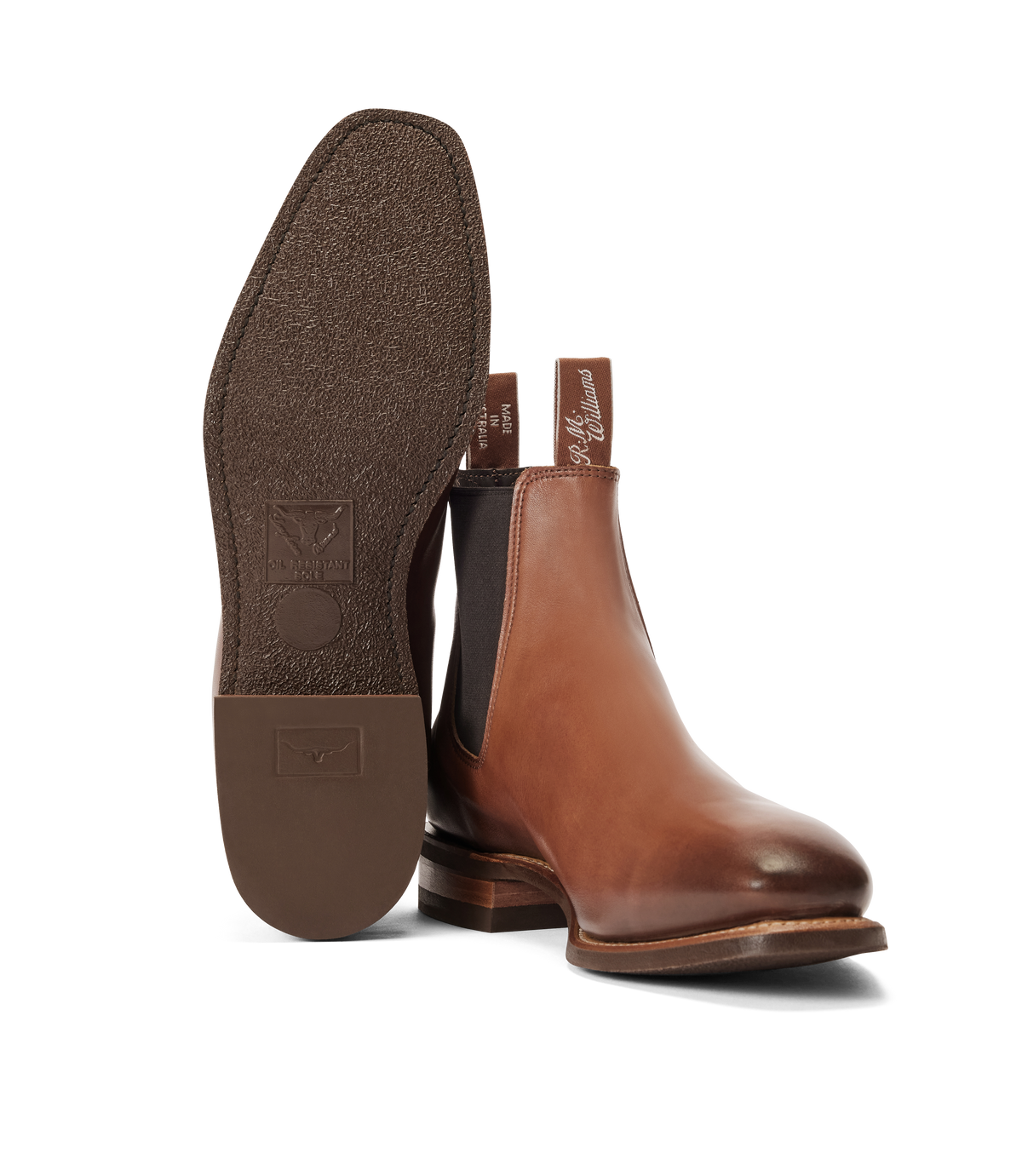 RM Williams Dark Tan Burnished Comfort Craftsman Boot