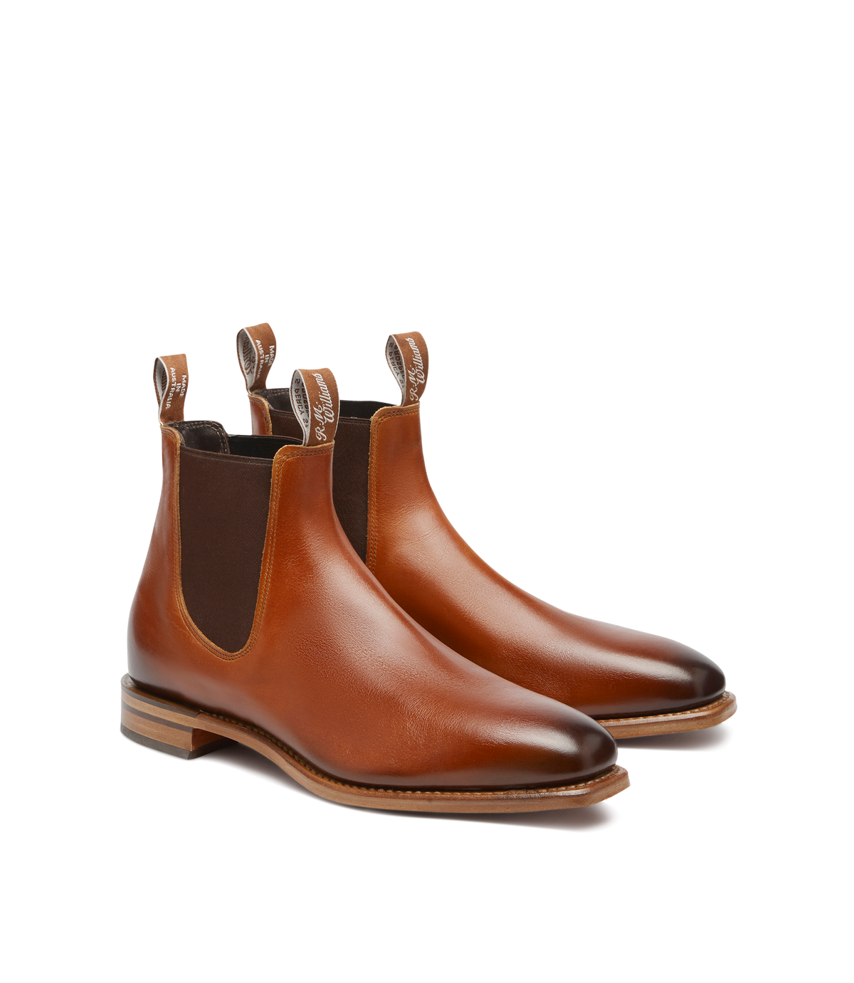 RM Williams Cognac Burnished Comfort Craftsman Boot