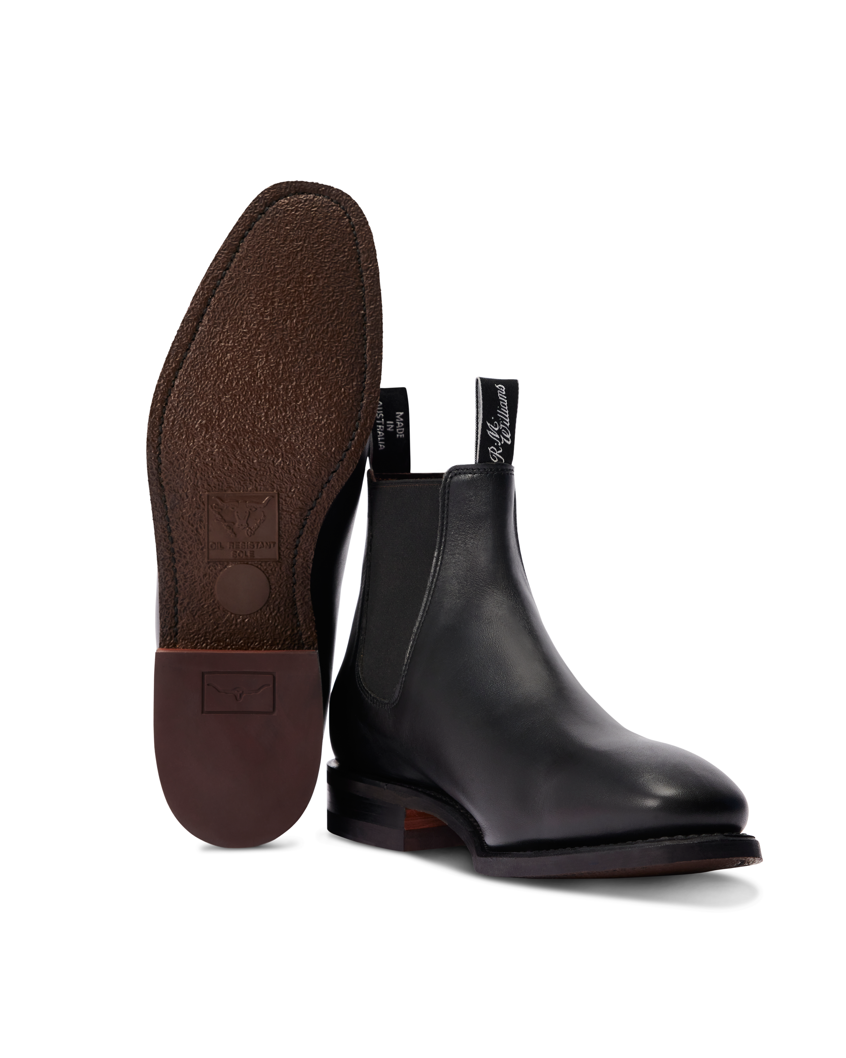RM Williams Comfort Craftsman Chelsea Boot Black
