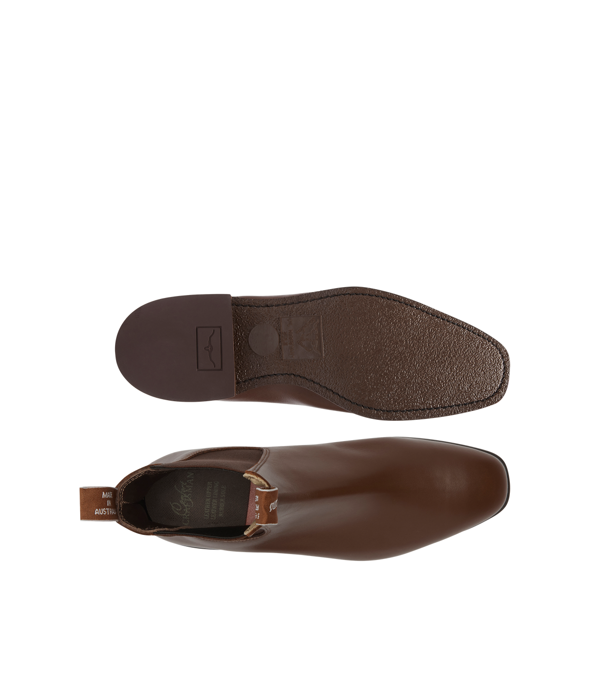 RM Williams Comfort Craftsman Chelsea Boot Dark Tan