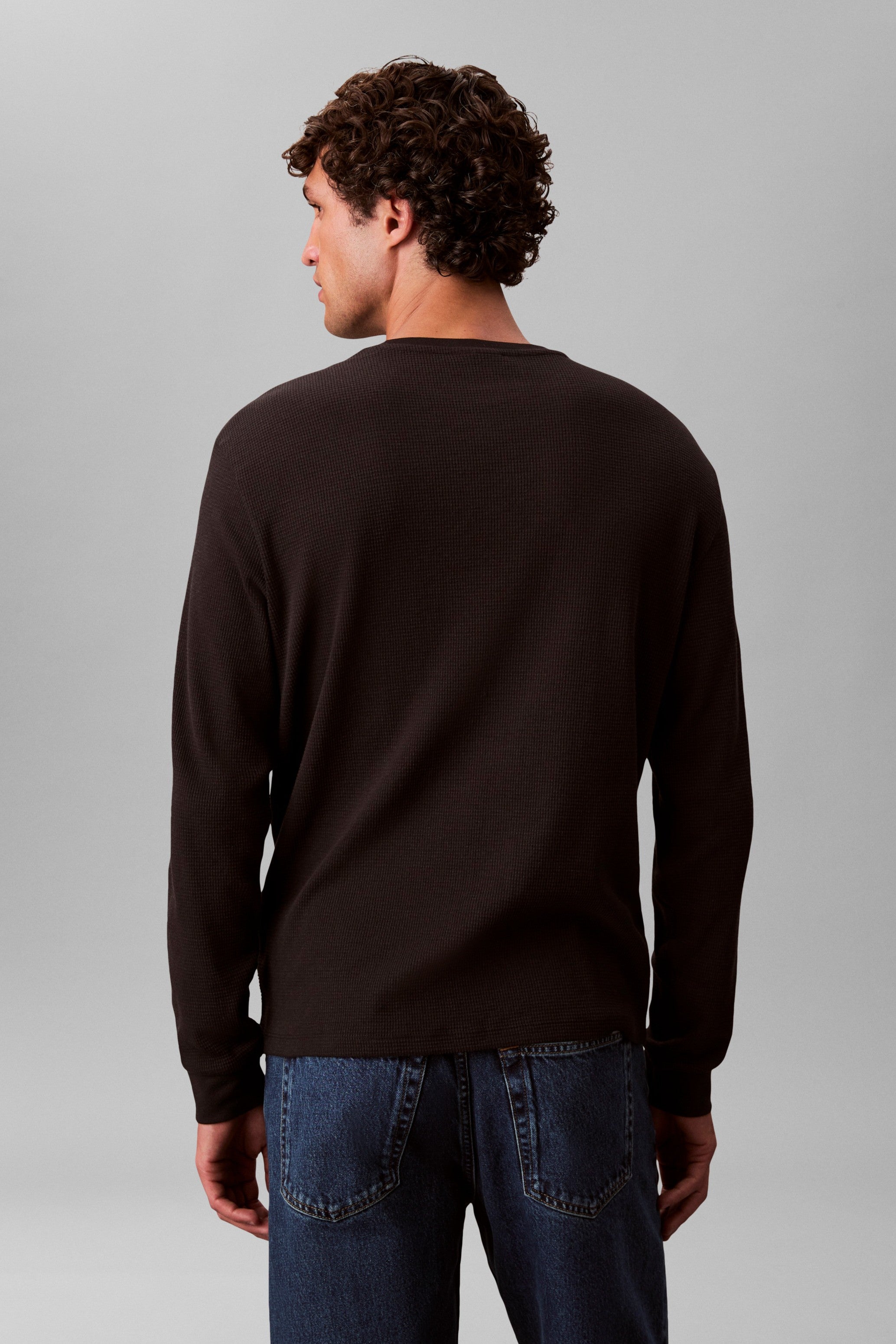 Calvin Klein Jeans Long Sleeve Waffle T-shirt