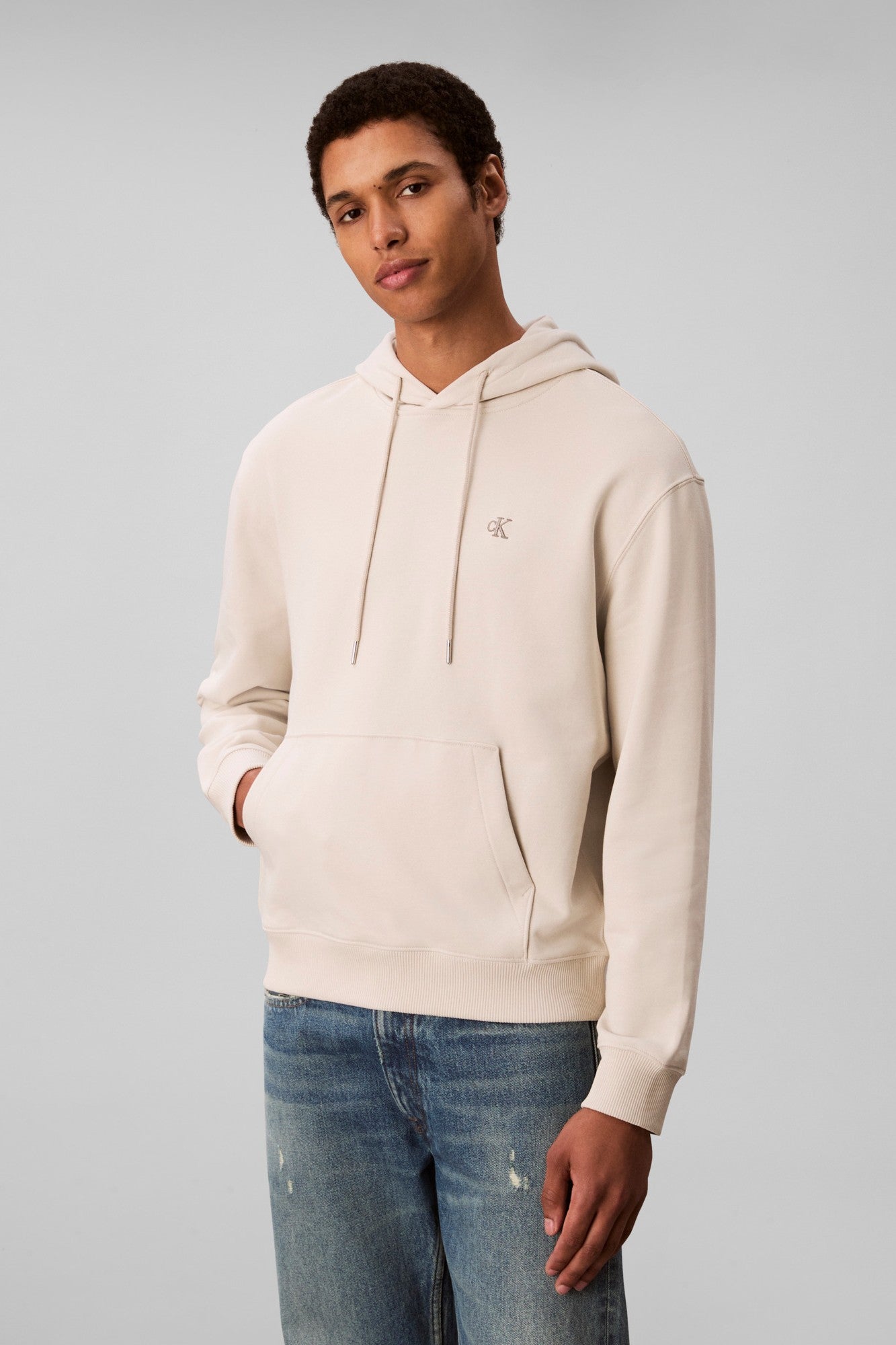 Calvin Klein Terry Monogram Hoodie C297G
