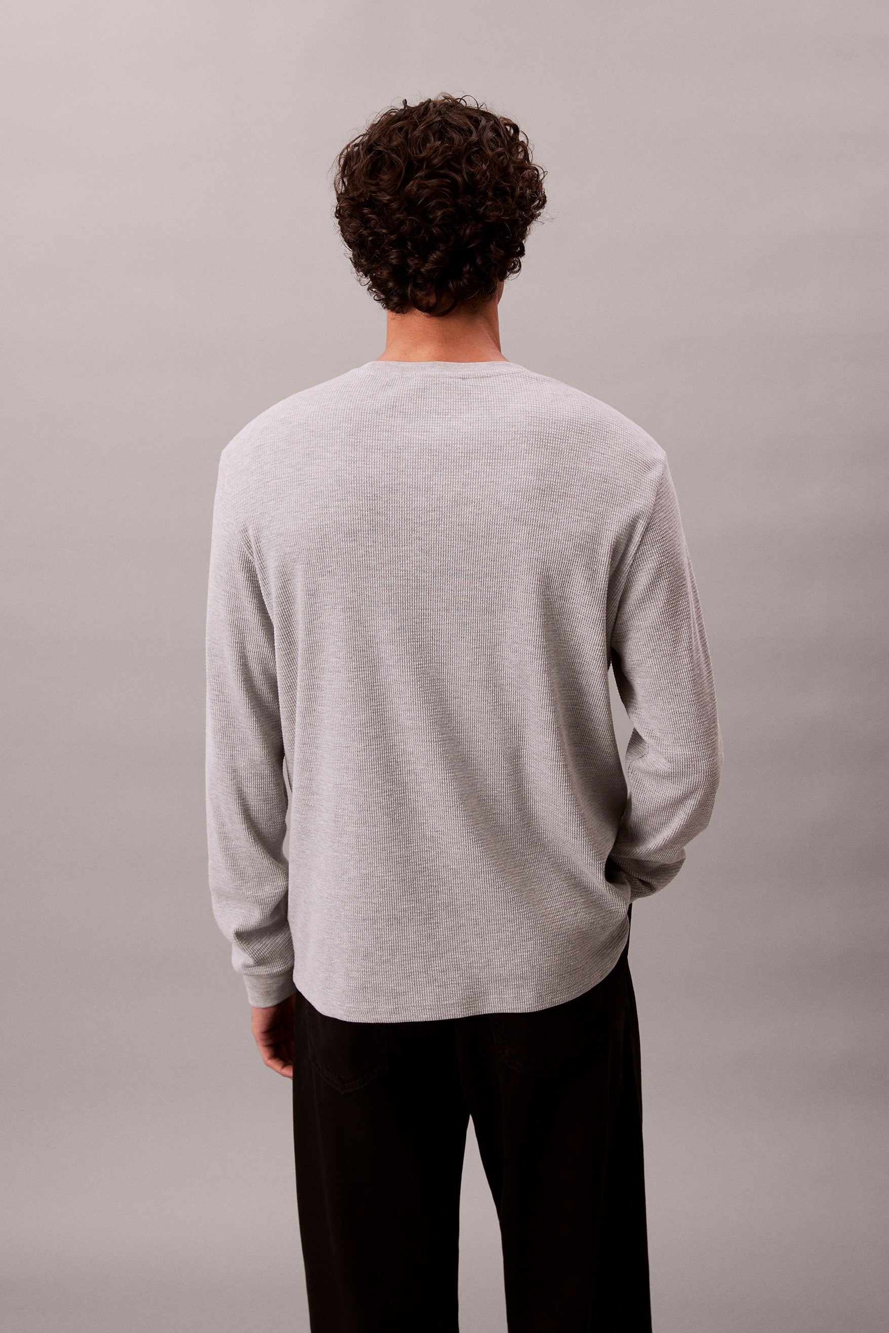 Calvin Klein Jeans Long Sleeve Waffle T-shirt