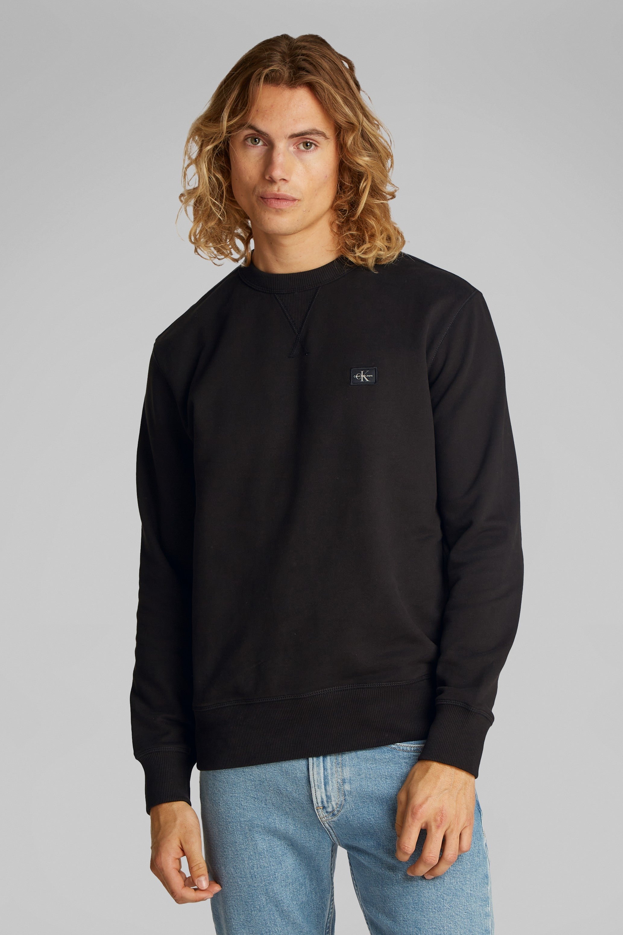 Calvin Klein Woven Label Crew Sweater