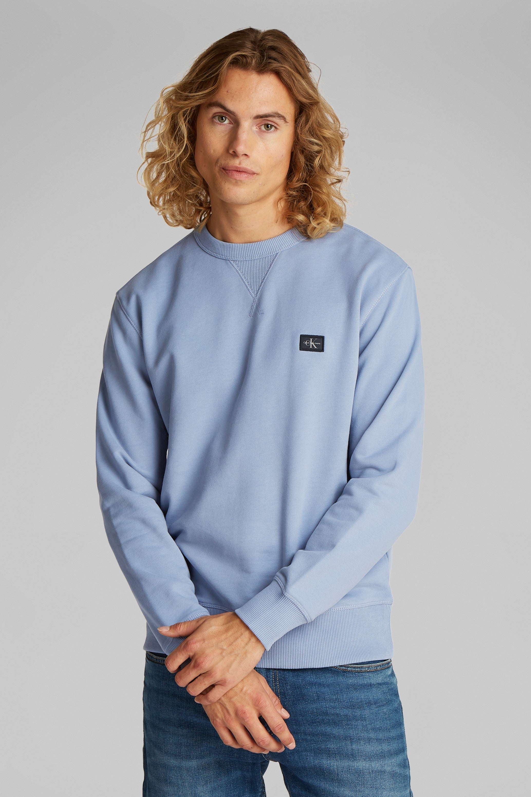Calvin Klein Woven Label Crew Sweater