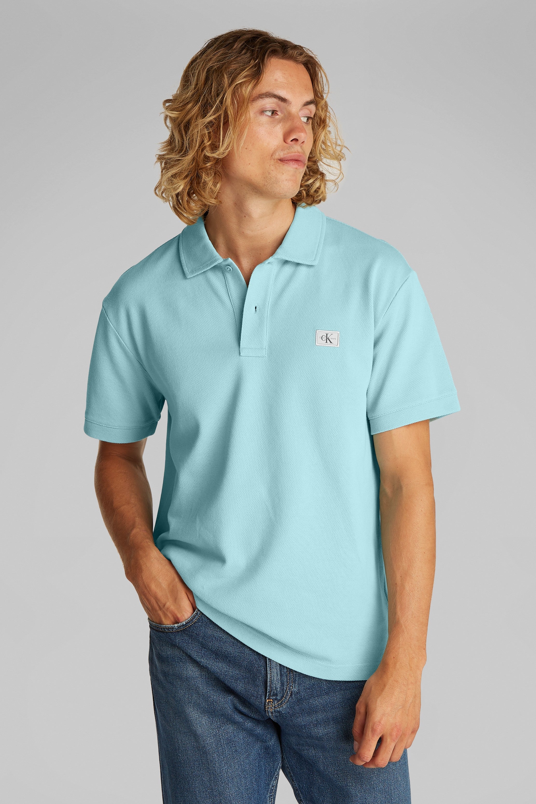 Calvin Klein Woven Label Polo Shirt