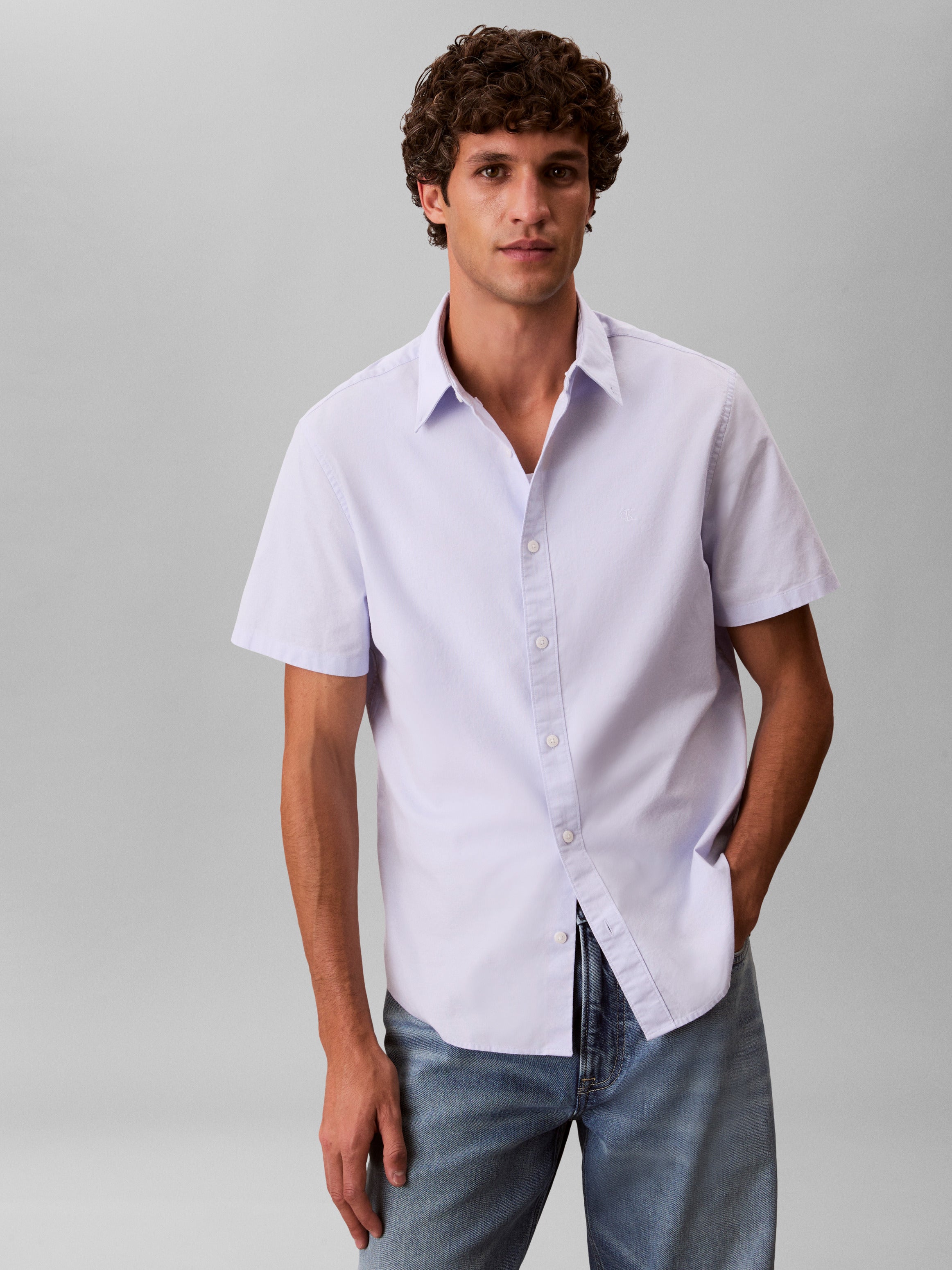 Calvin Klein Short Sleeve Oxford Shirt EM124