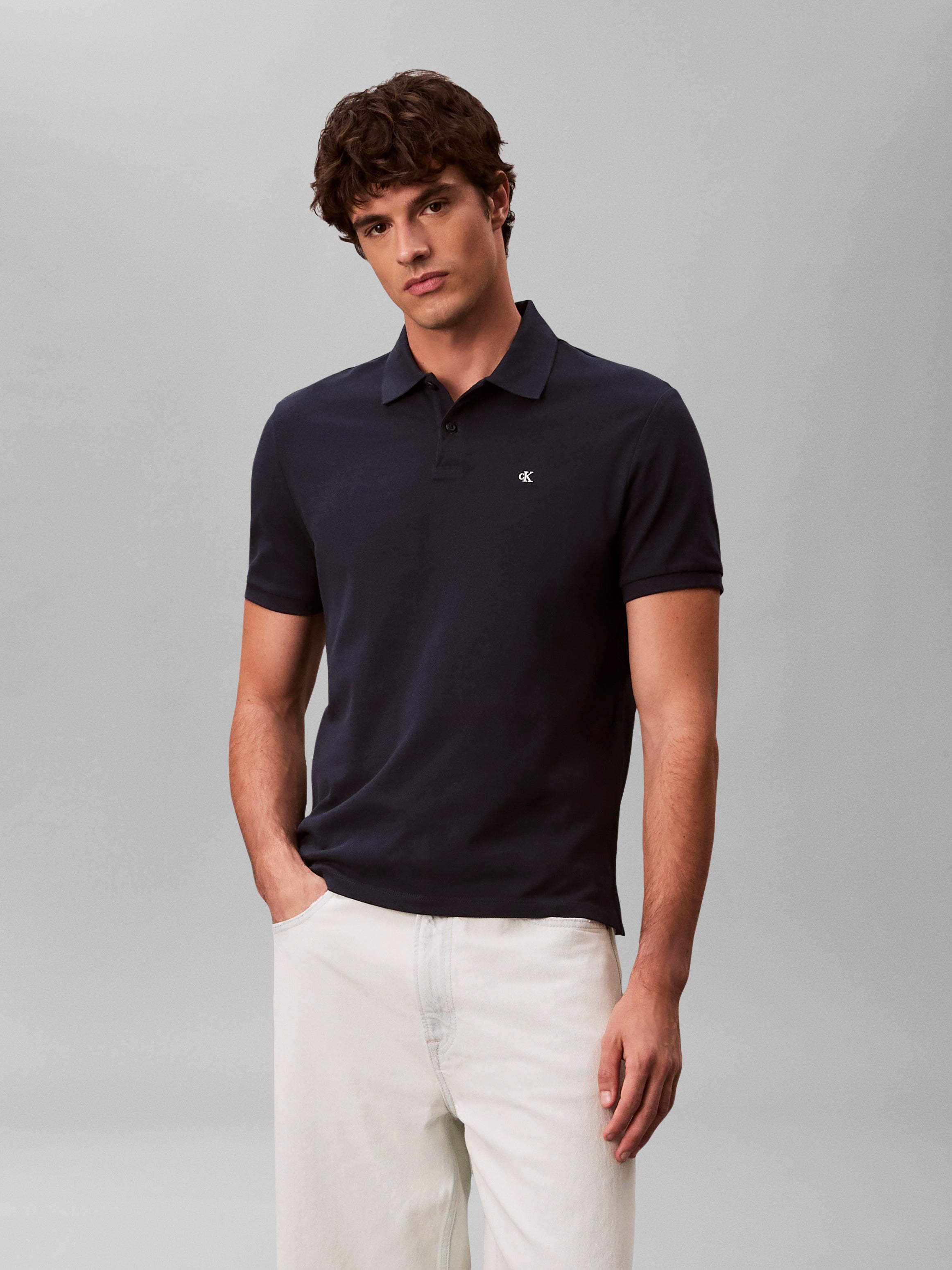 Calvin Klein Cotton Pique Classic Polo Shirt EM269