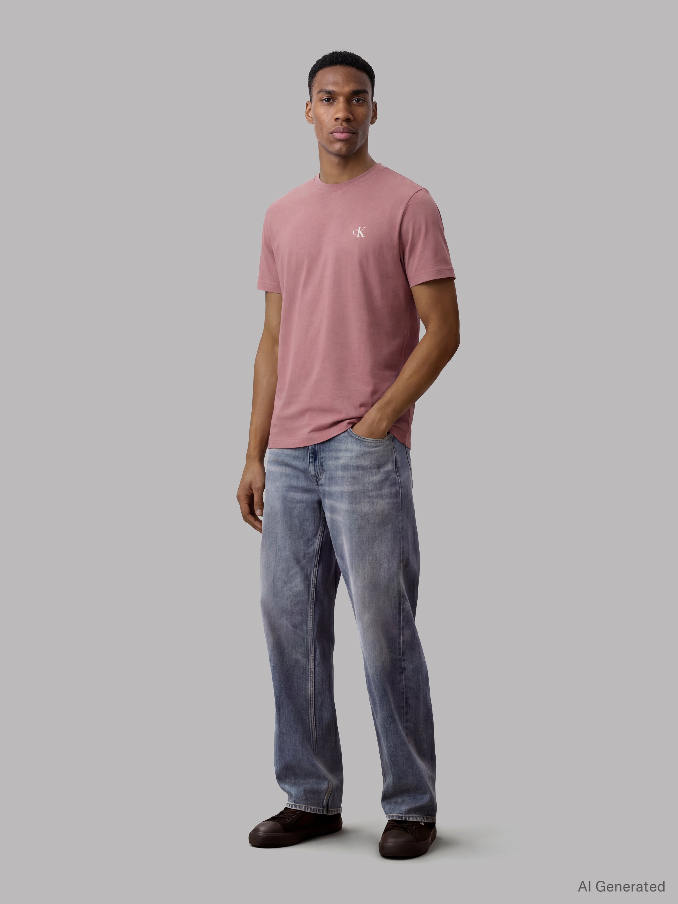 Calvin Klein Classic Monogram T-Shirt RD254G