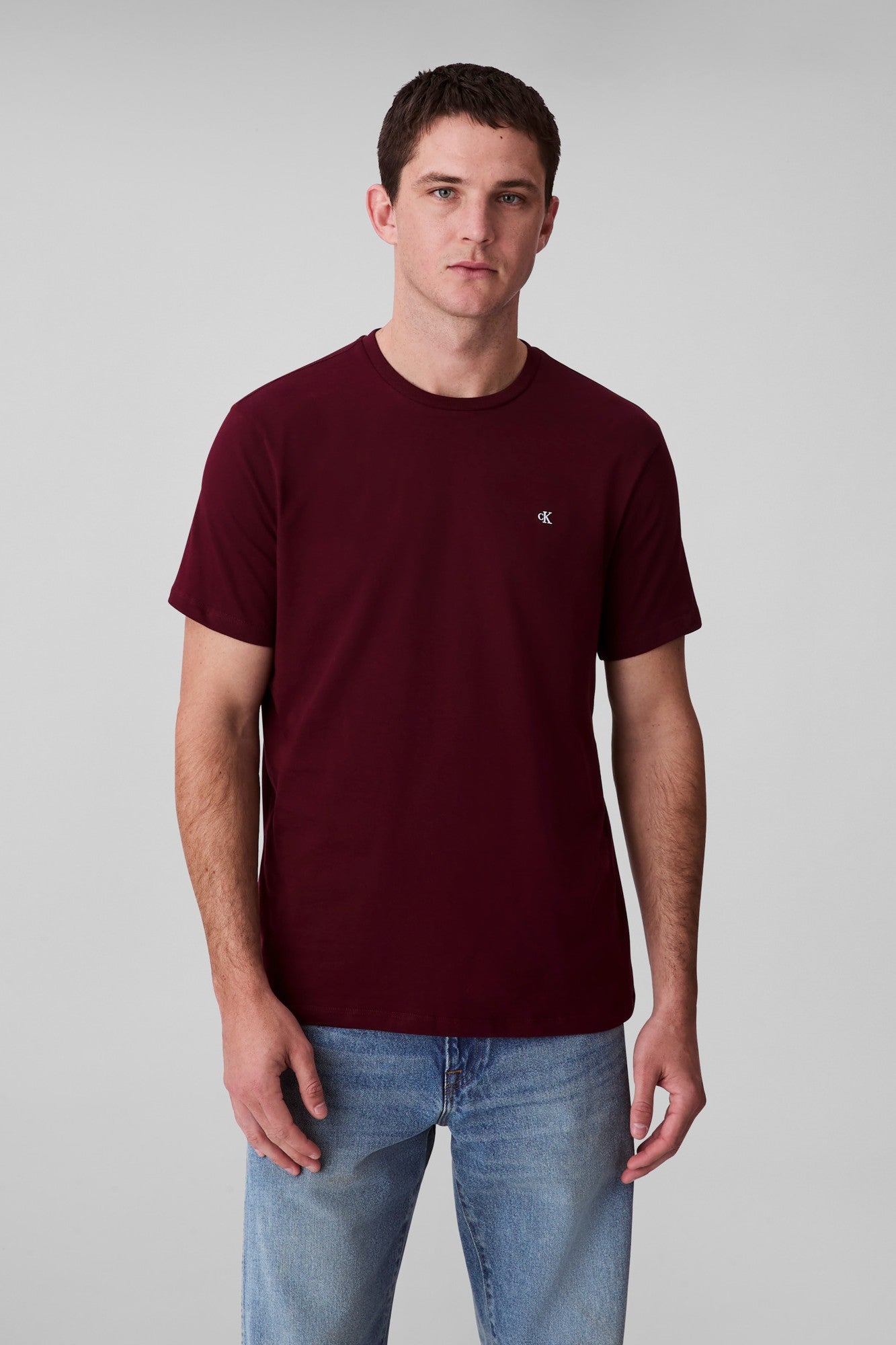 Calvin Klein Jeans Smooth Cotton Solid T-Shirt