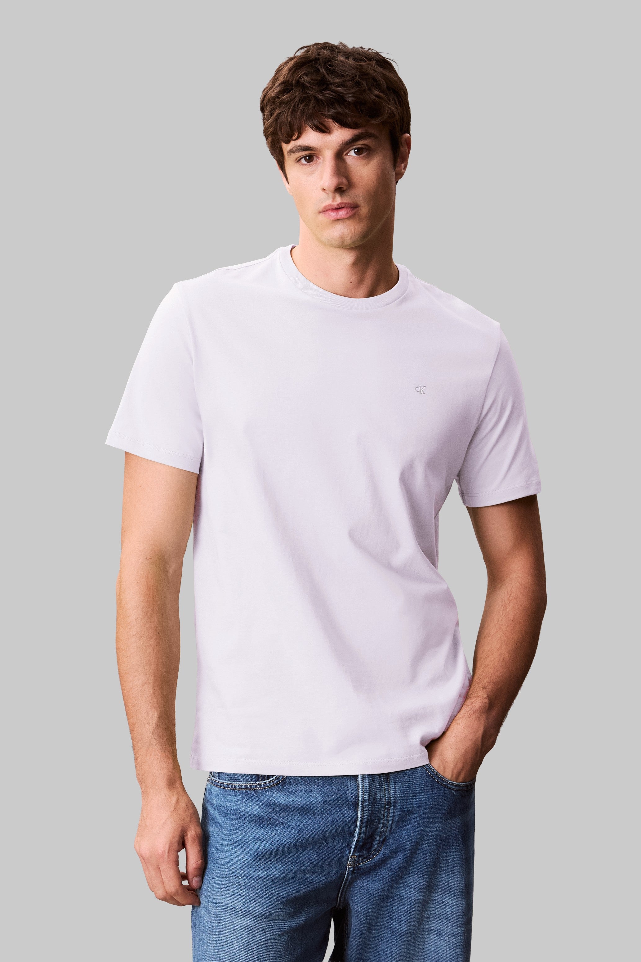 Calvin Klein Jeans Smooth Cotton Solid T-Shirt