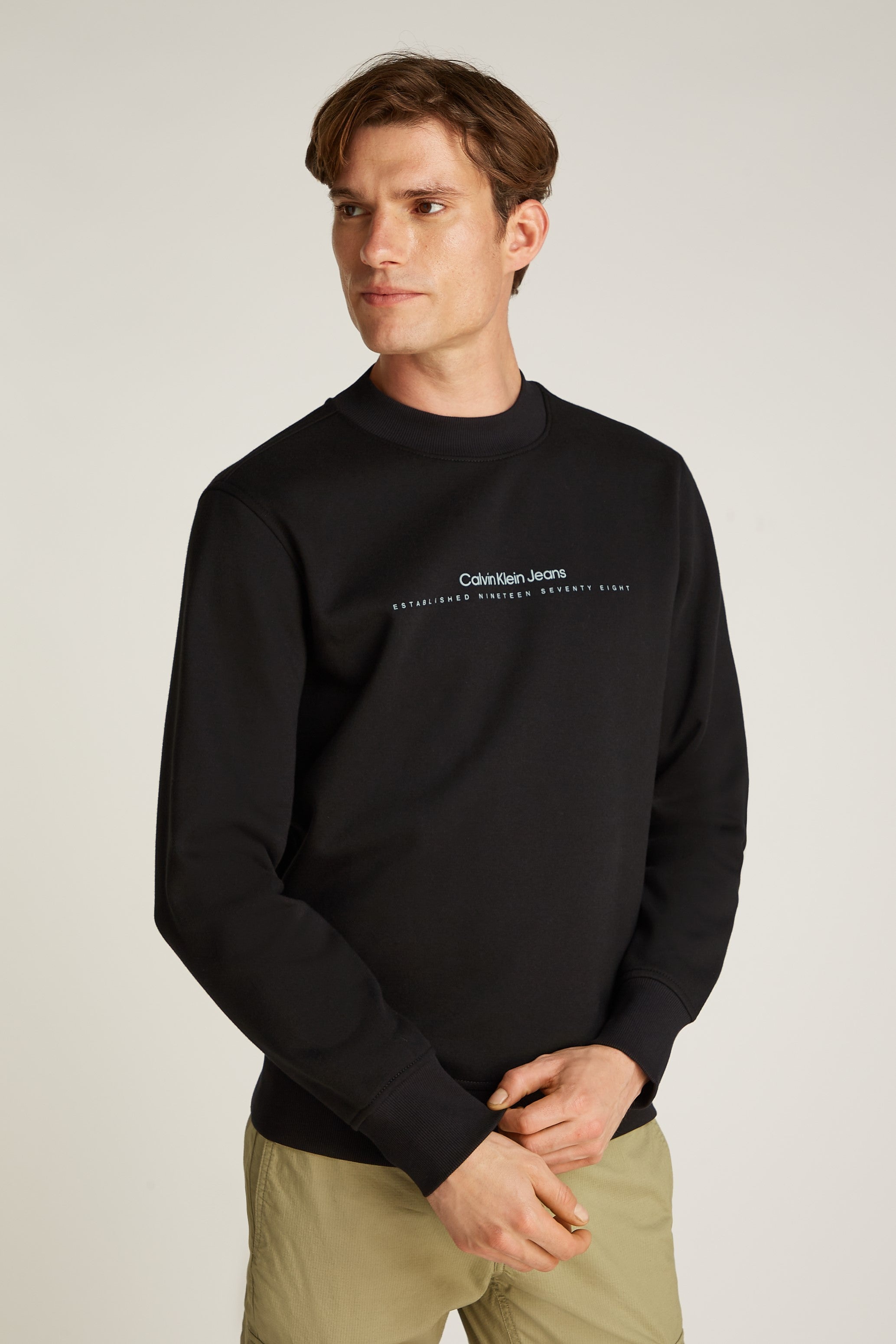 Calvin Klein Minimal Logo Crew Neck Sweatshirt