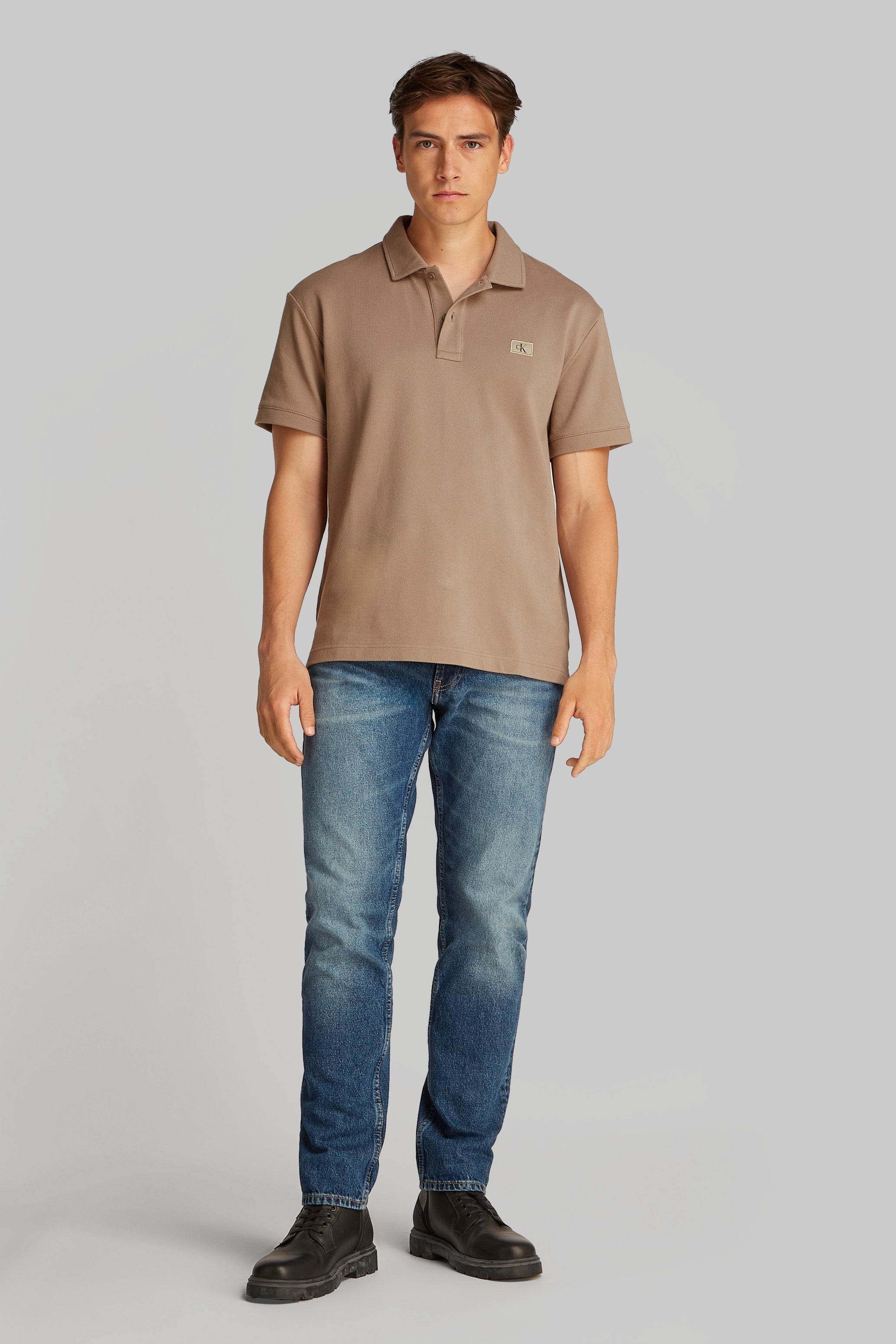 Calvin Klein Woven Label Polo Shirt