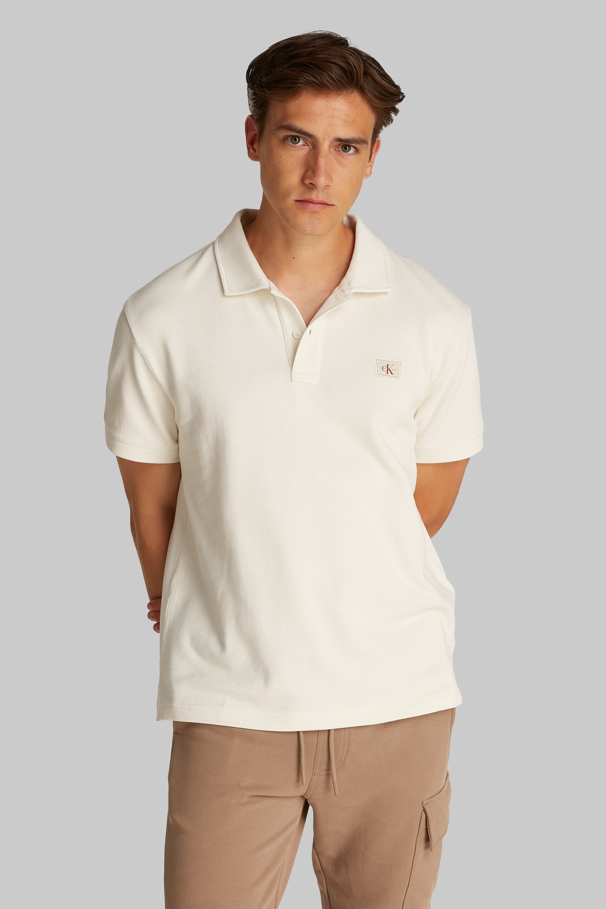 Calvin Klein Woven Label Polo Shirt