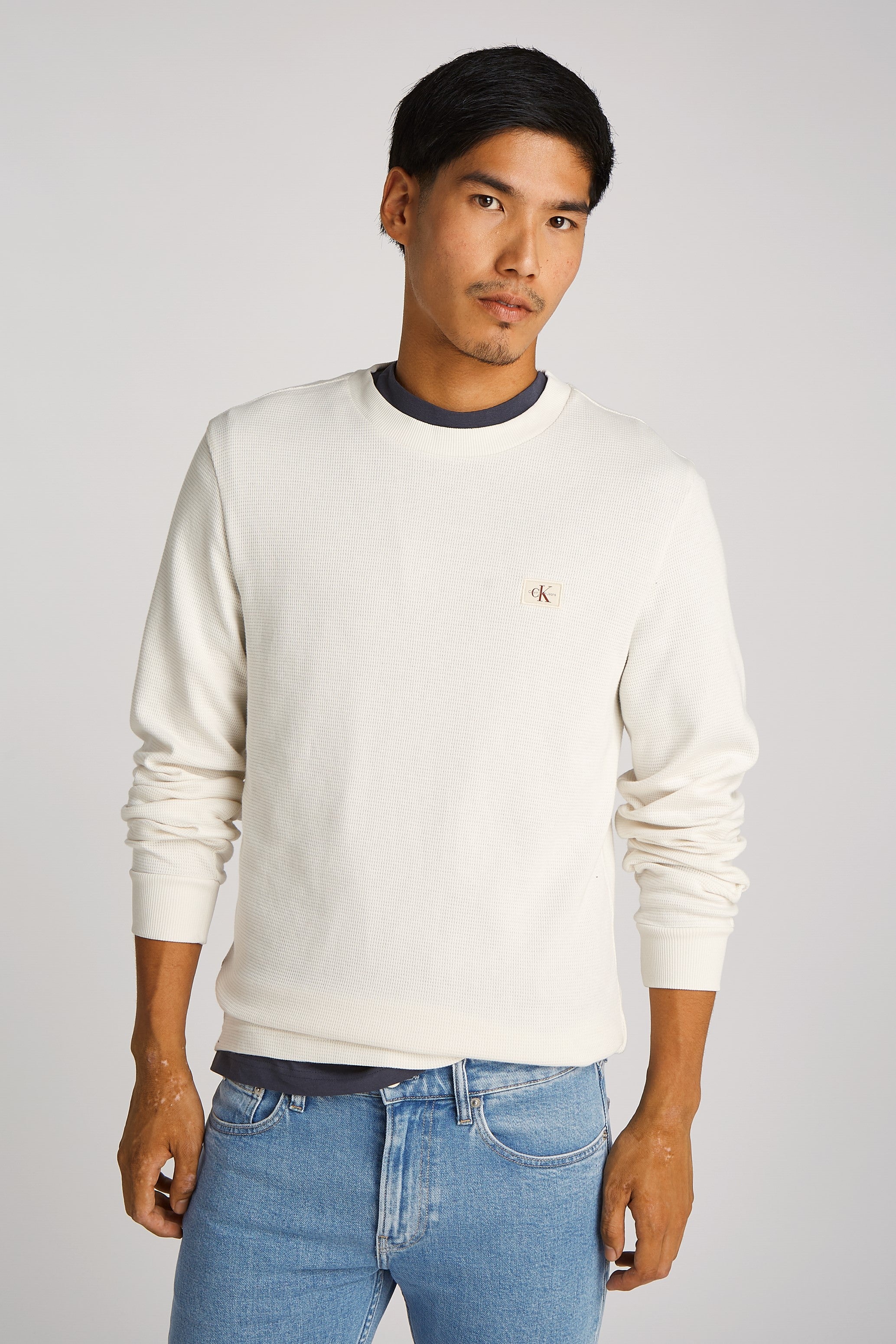 Calvin Klein Woven Label Waffle Knit