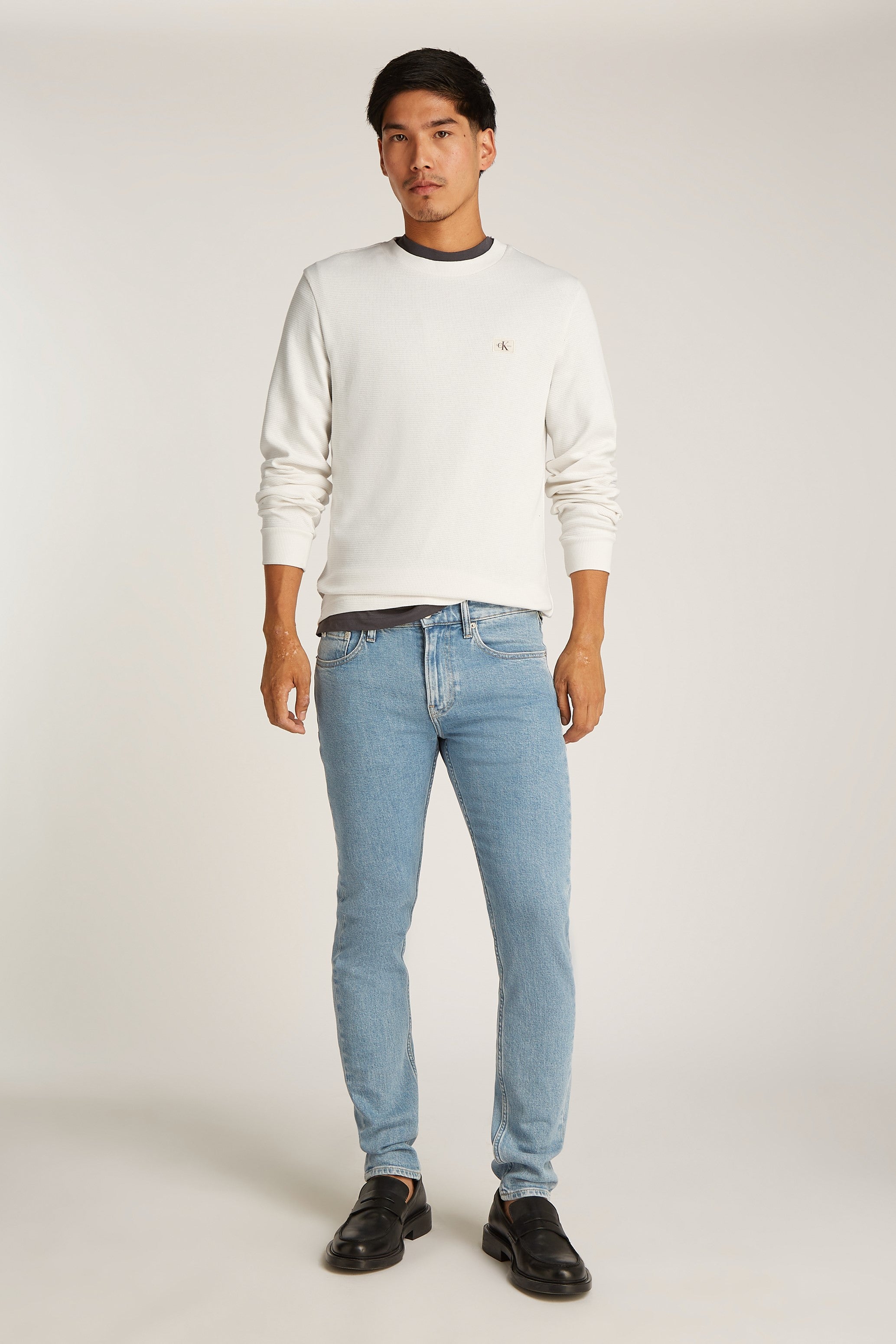 Calvin Klein Woven Label Waffle Knit