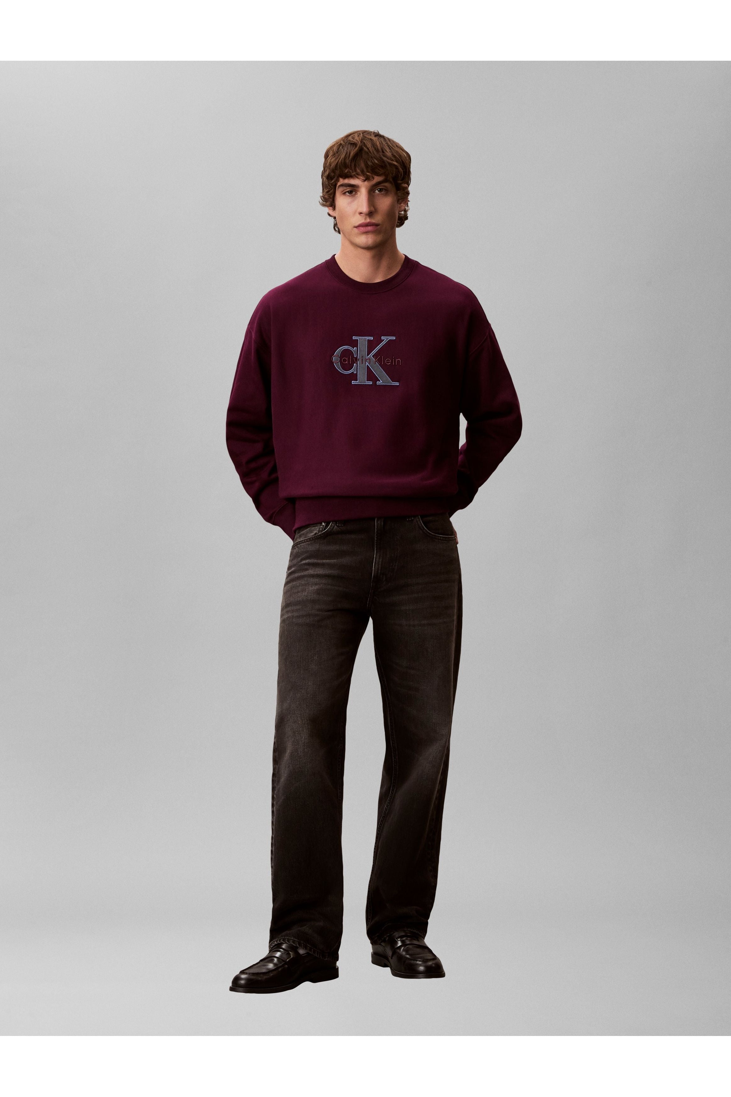 Calvin Klein Tricolor Graphic Crew Sweater RE200G