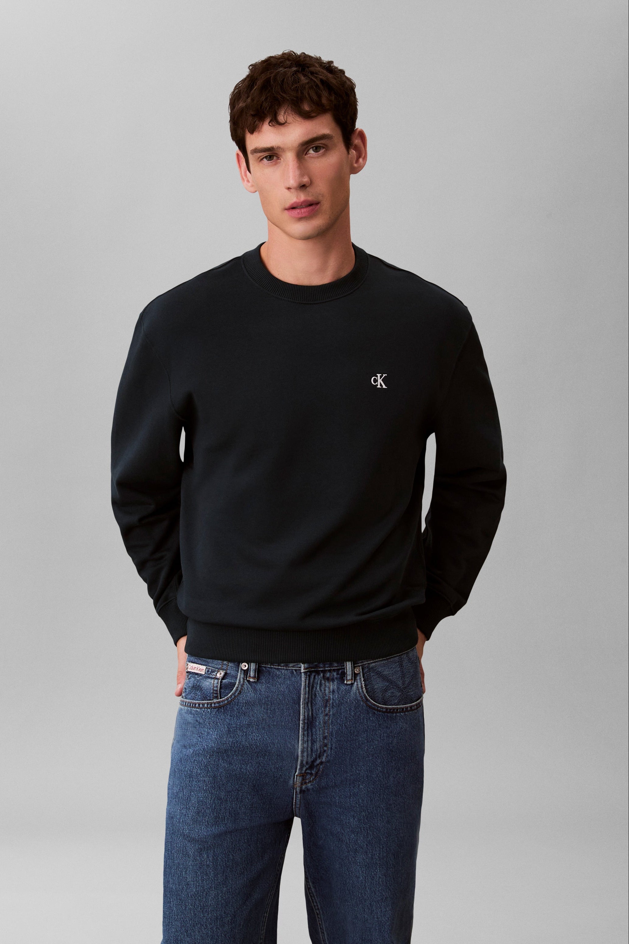 Calvin Klein Micro Monologo Crew Sweater RC296G