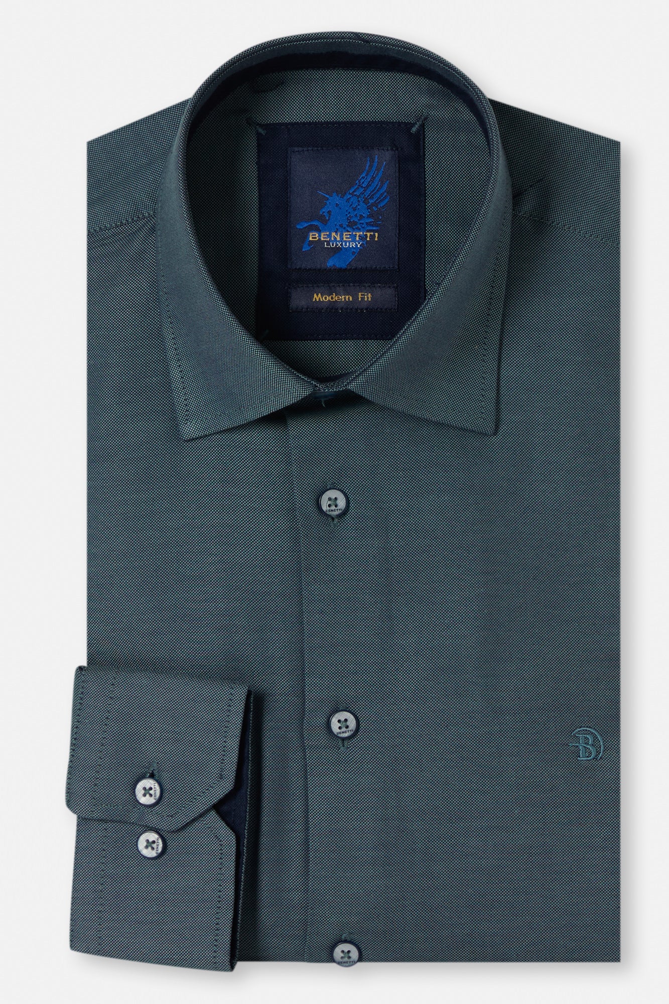Benetti Cash Regular Fit Solid Shirt