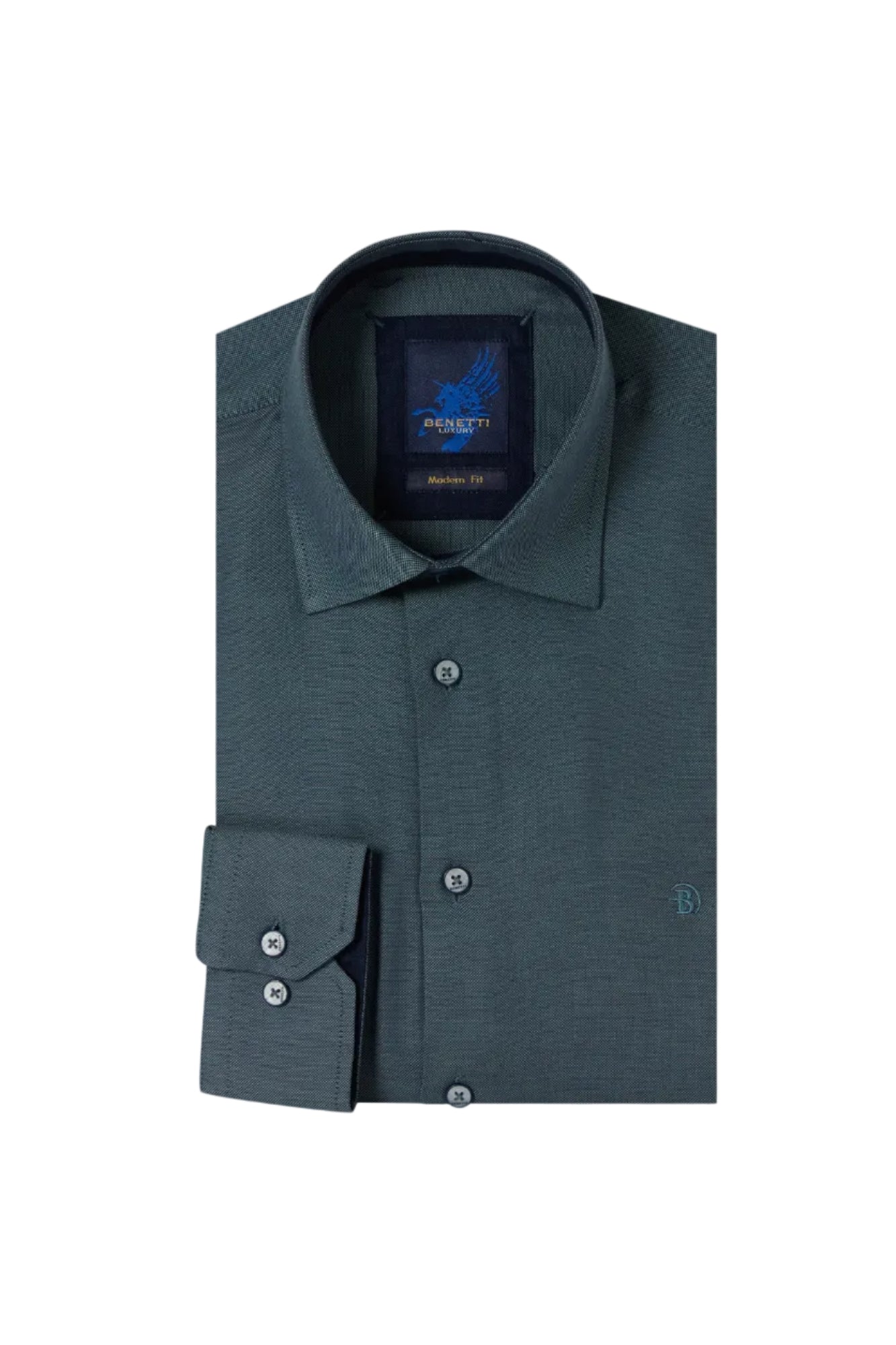 Benetti Cash Regular Fit Solid Shirt