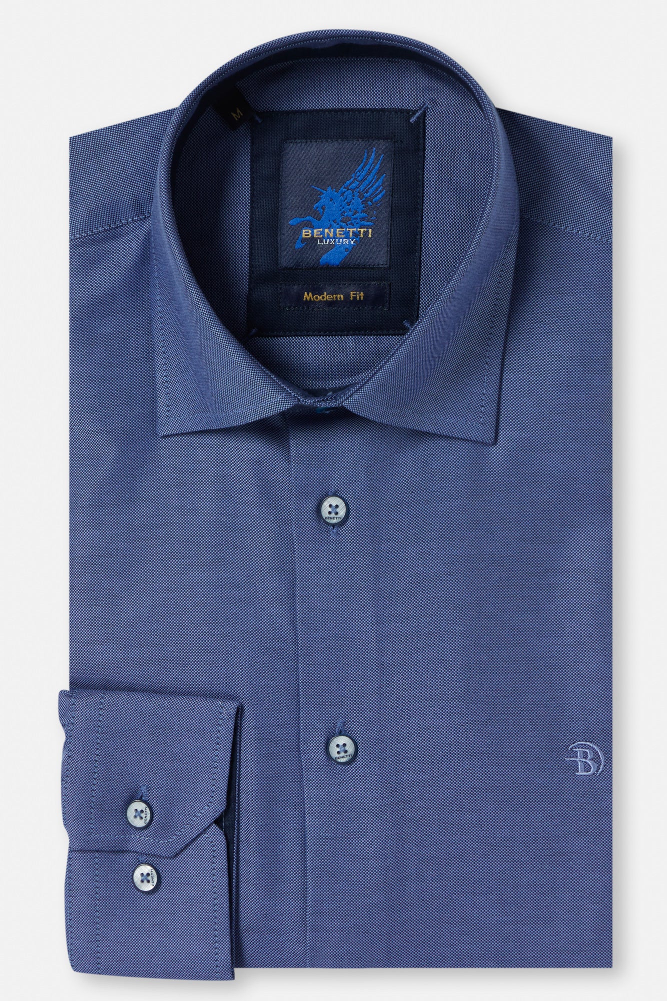 Benetti Cash Regular Fit Solid Shirt