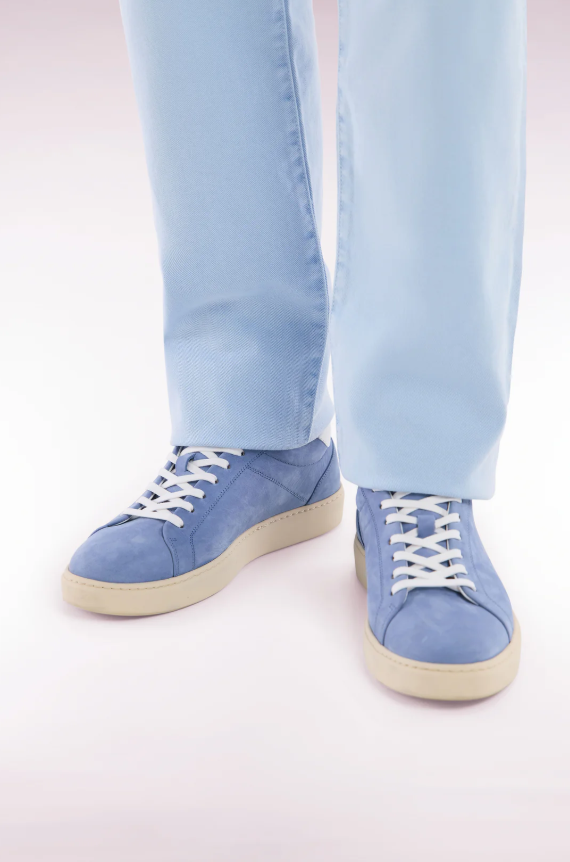 Eden Park Suede Leather Low Top Sneaker