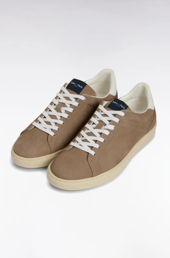 Eden Park Suede Leather Low Top Sneaker