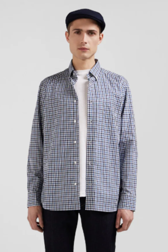 Eden Park Two Tone Check Cotton Shirt