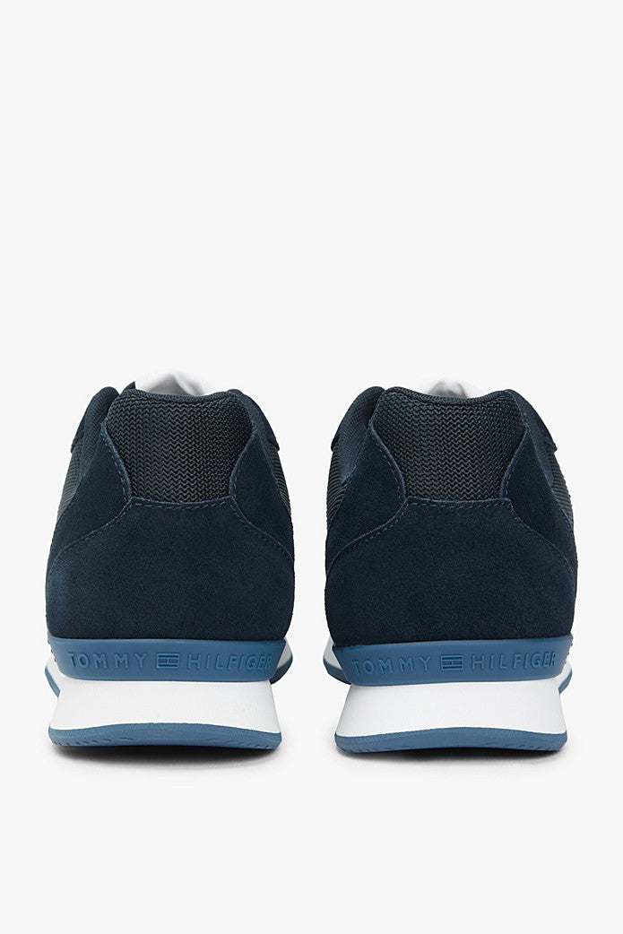 Tommy Hilfiger Suede Mixed Texture Trainer 05679