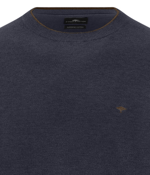 Fynch Hatton Crew Neck Structure Knit 1614220