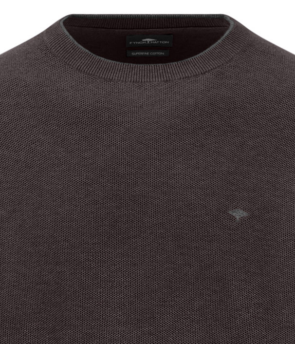 Fynch Hatton Crew Neck Structure Knit 1614220