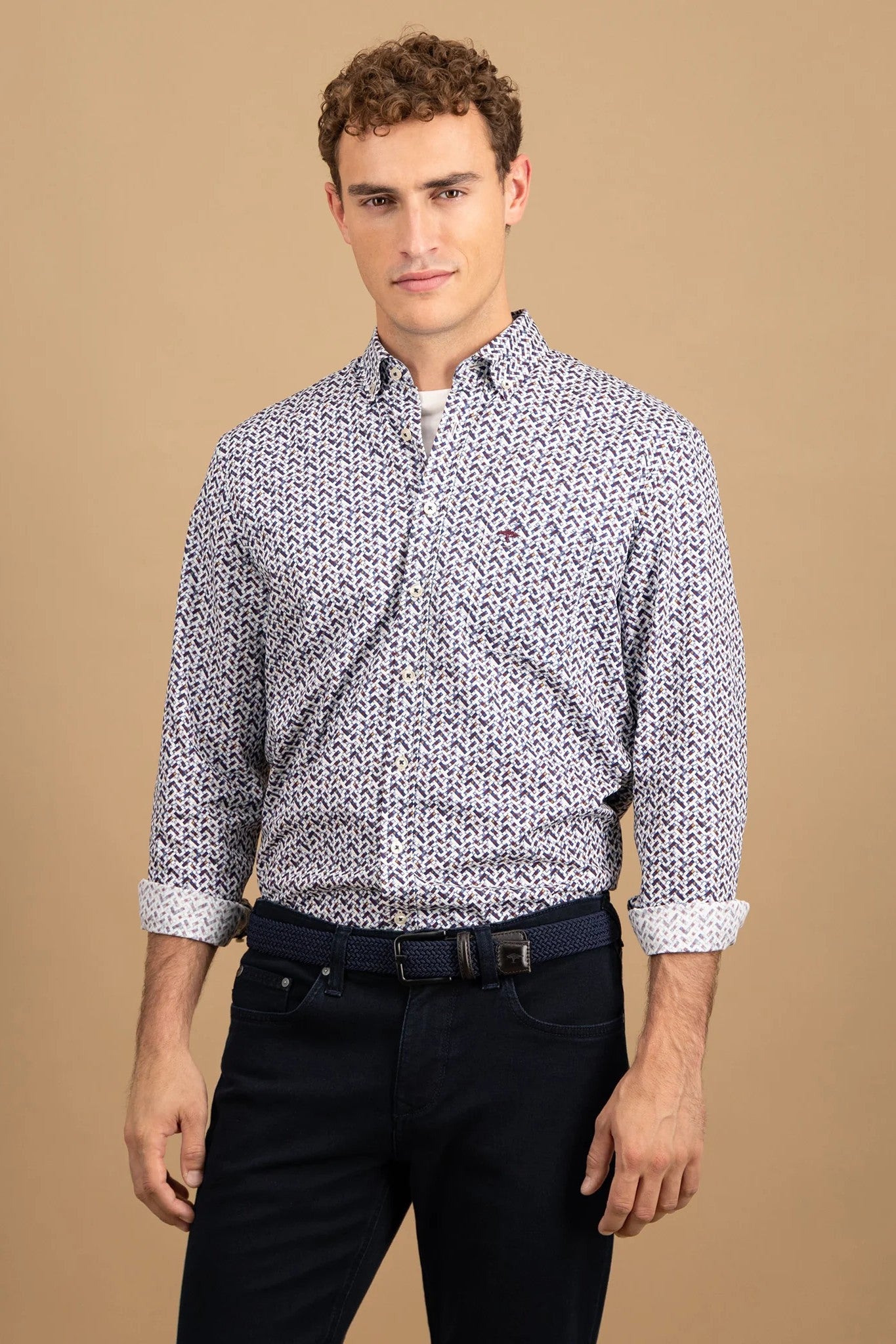 Fynch Hatton Button Down Print Shirt 15098930