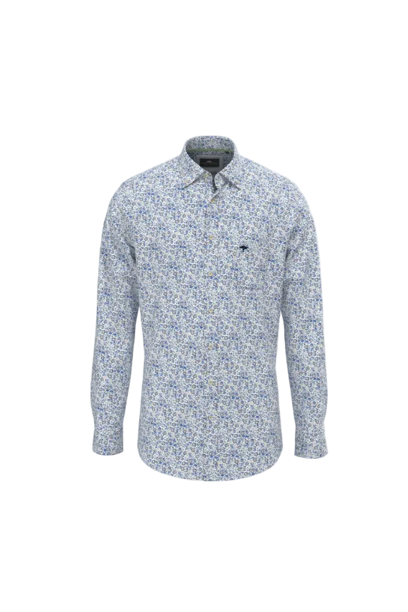 Fynch Hatton Printed Cotton Shirt 1503 8360