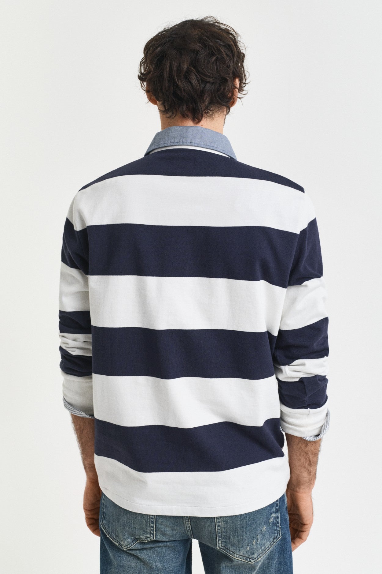 Gant Regular Fit Chambray Stripe Rugger 2004083